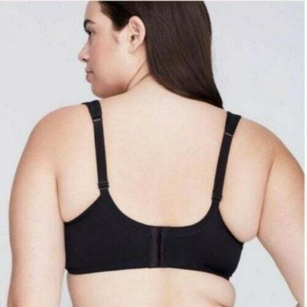 Cacique Lane Bryant Women Bra Smooth Balconette Underwire Plus Size 46F Black - Picture 4 of 9